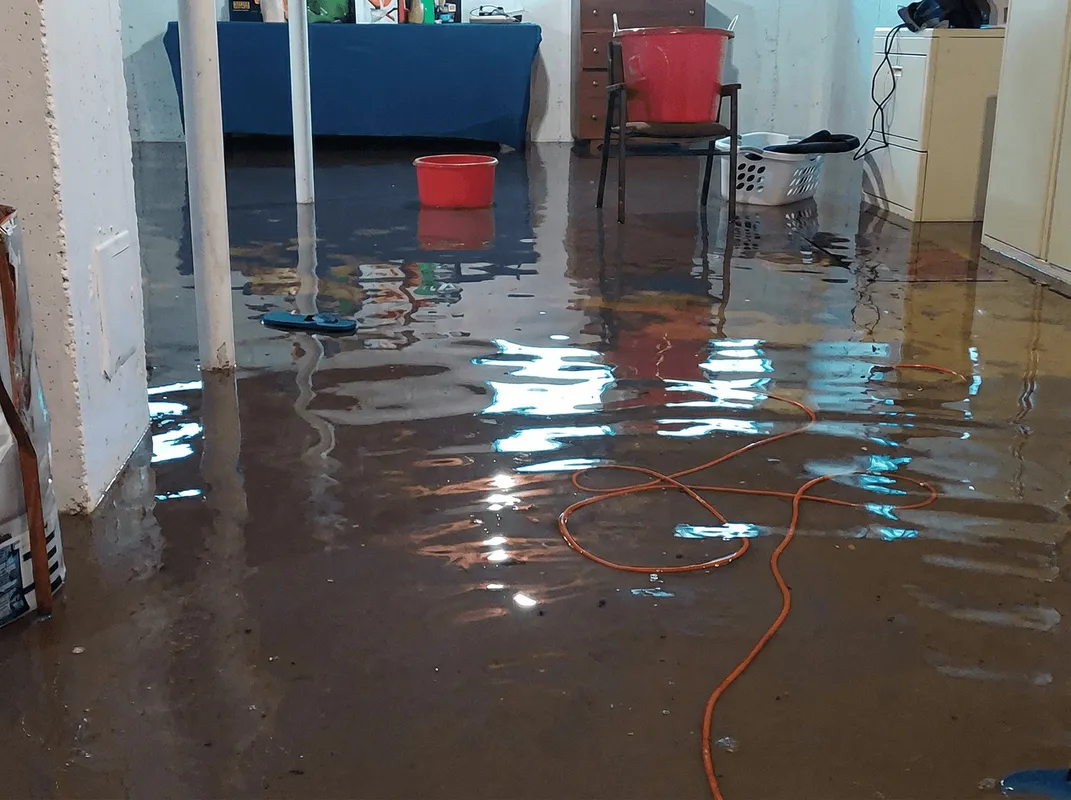Basement with boiler, cabinets and washing machine completely flooded in Lakeland, FL